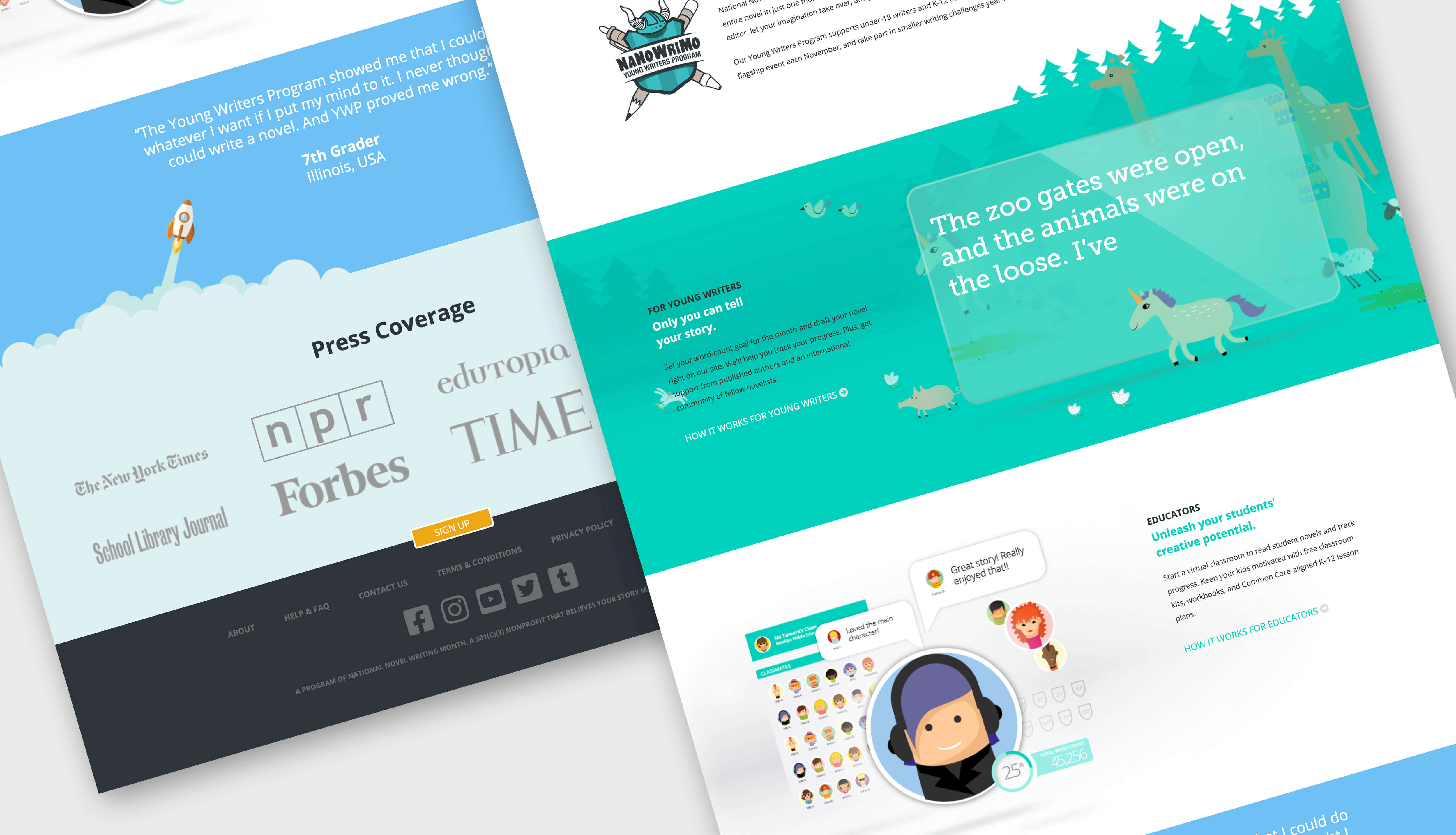 NaNoWriMo Website Pages